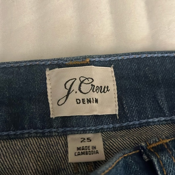 J. Crew Slouchy Straight Leg Boyfriend Jean in Ecru Size 27
